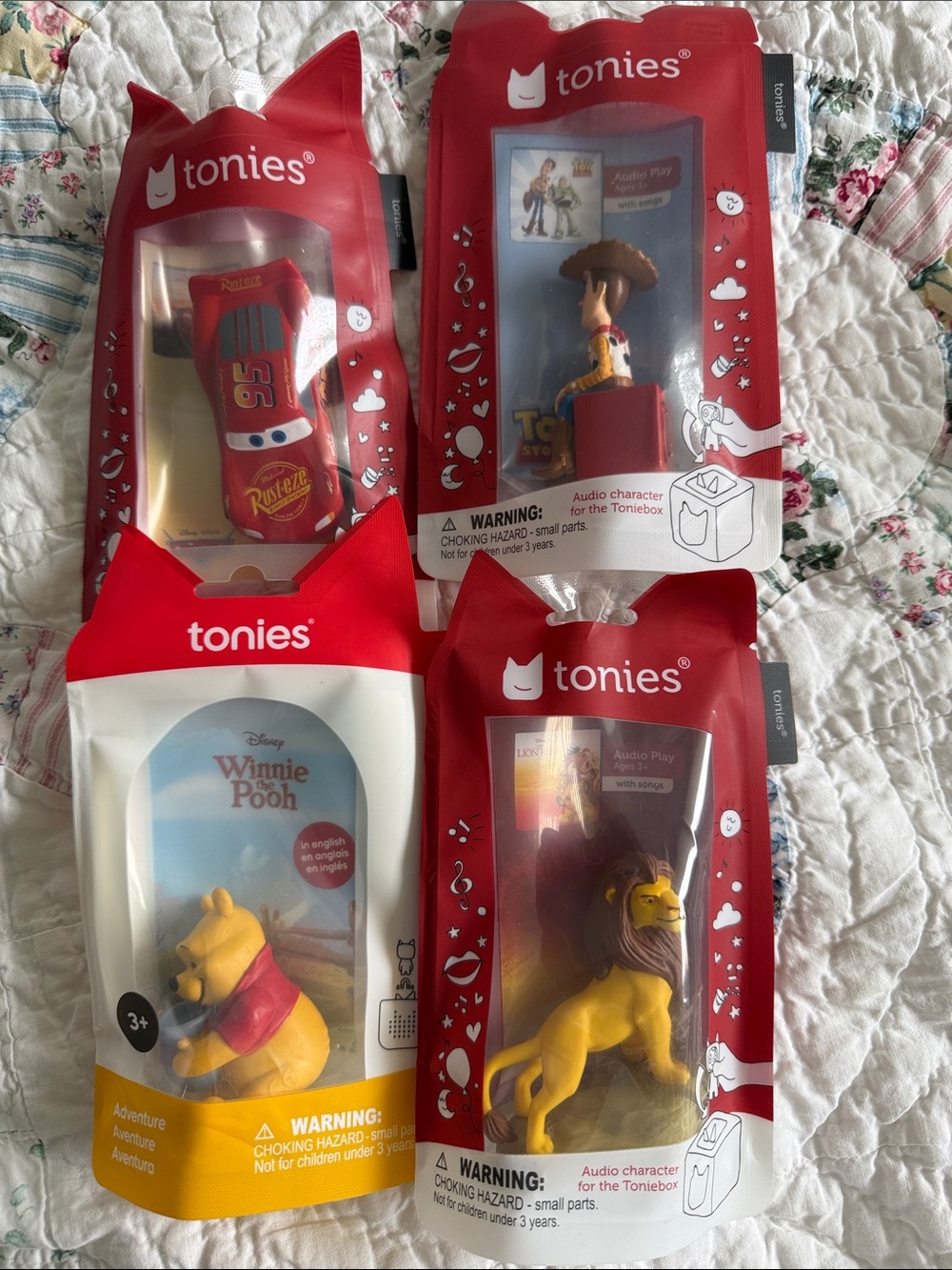 Set of 4 New Disney Character Tonies